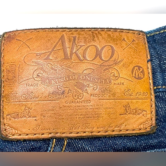 AKOO Men’s size 38 jeans/designer/Hip Hop/Street wear/ - Picture 2 of 10